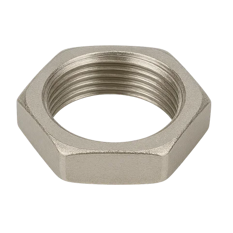 Контргайка никелированная латунная Ду 20 3/4" ВР